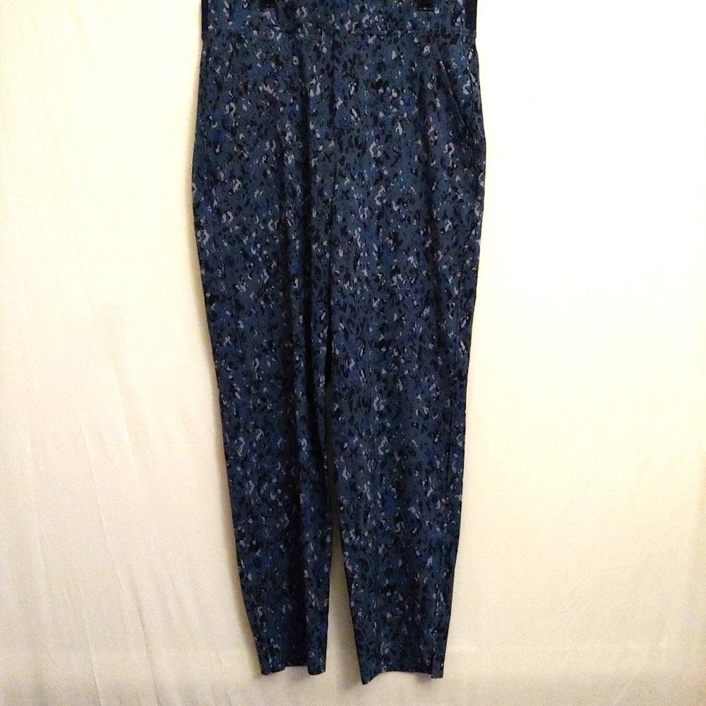 Athleta Brooklyn Ankle Travel Pant Captivate Chrome Blue Size 8
